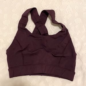 Eggplant Supportive Sports Bra